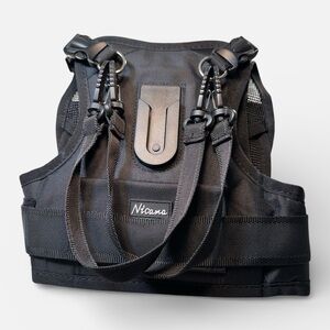 Nicama NC Vest Dual Camera Carrier Chest Harness Black SLR 1/4 in screws NWT